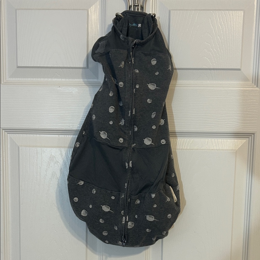 Black and Gray Polka Dot Happiest baby sack sleepers